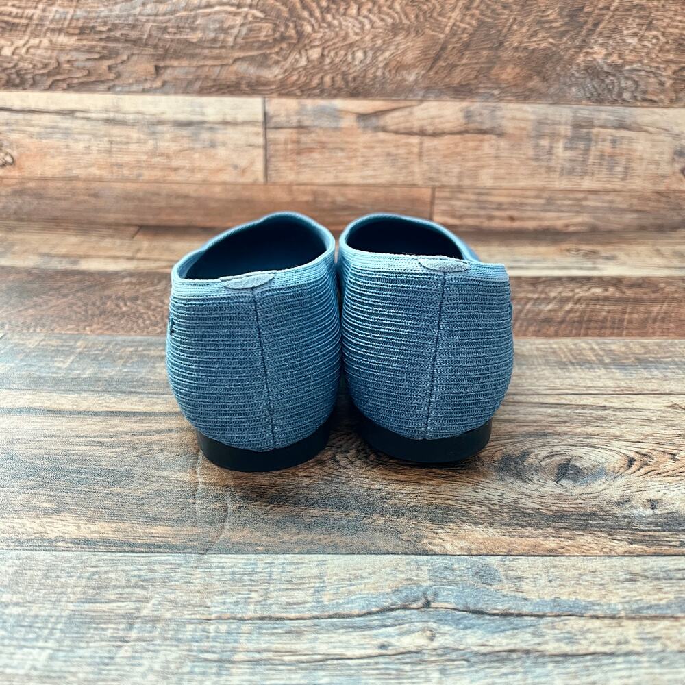 Vivaia Blue Margot 2.0 Square Toe Slip On V-Cut Flats Women's 42 US 10.5 Shoes - Picture 3 of 8